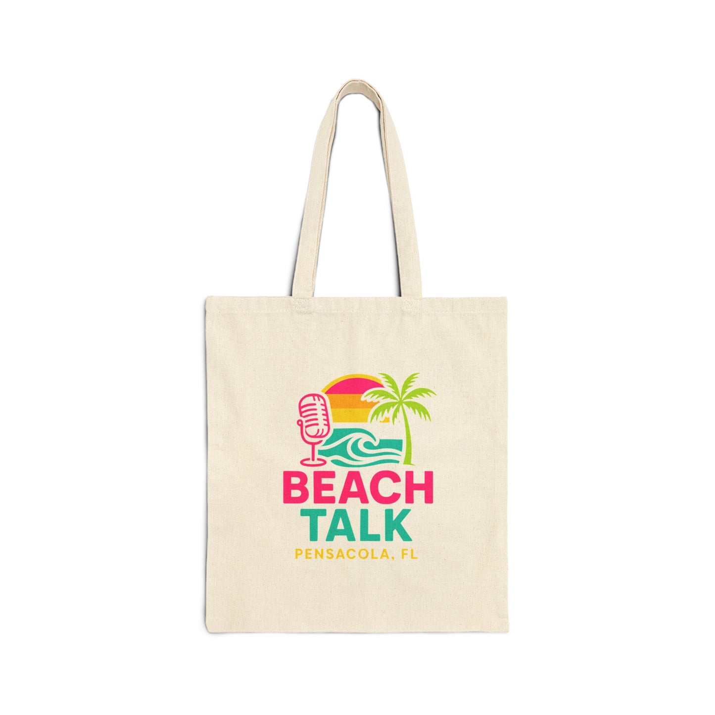 𧺠Beach Talk⢠Cotton Canvas Tote Bag