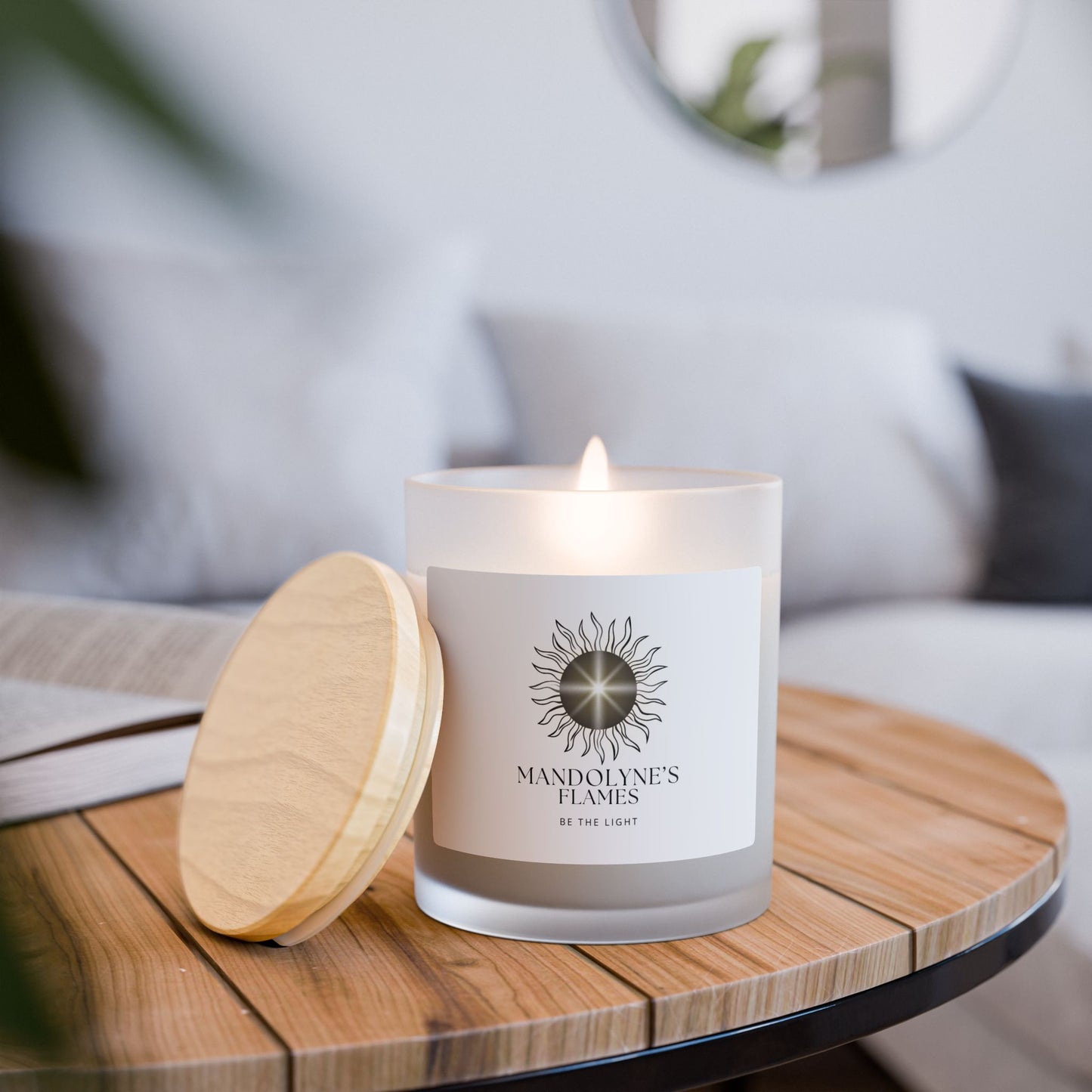 Mandolyne’s Flames – 11oz Frost Candle-Variety Scents