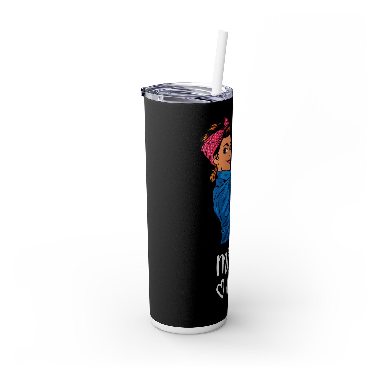 Mom Life Skinny Tumbler | 20oz – Stylish & Functional for On-the-Go Moms!