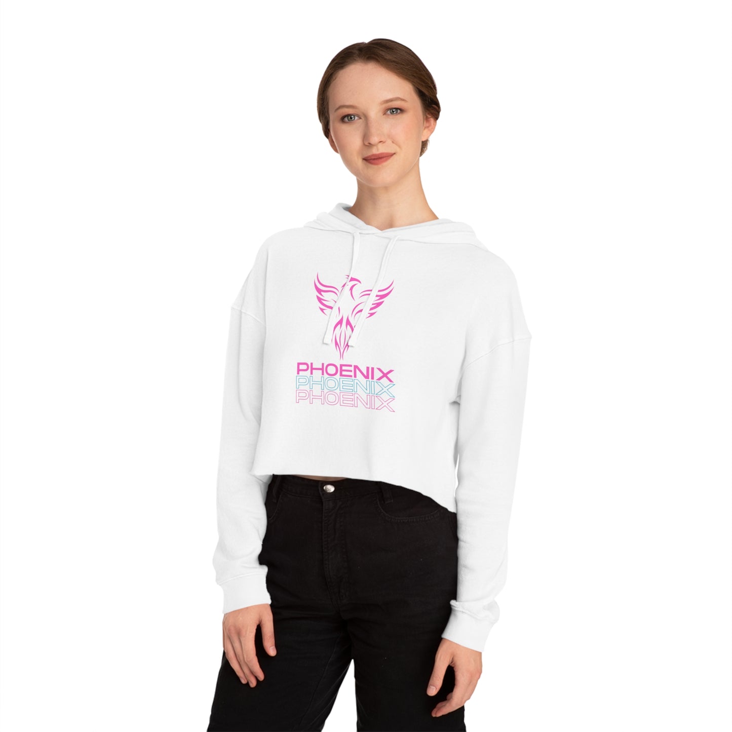 Phoenix Women’s Cropped Tie-Dye Hoodie – Soft & Stylish Streetwear
