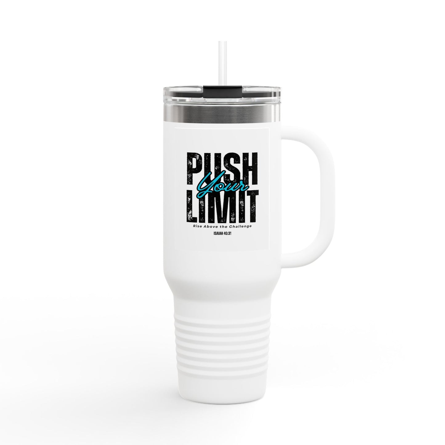 Push Your Limit – Rise Above the Challenge Insulated Travel Mug