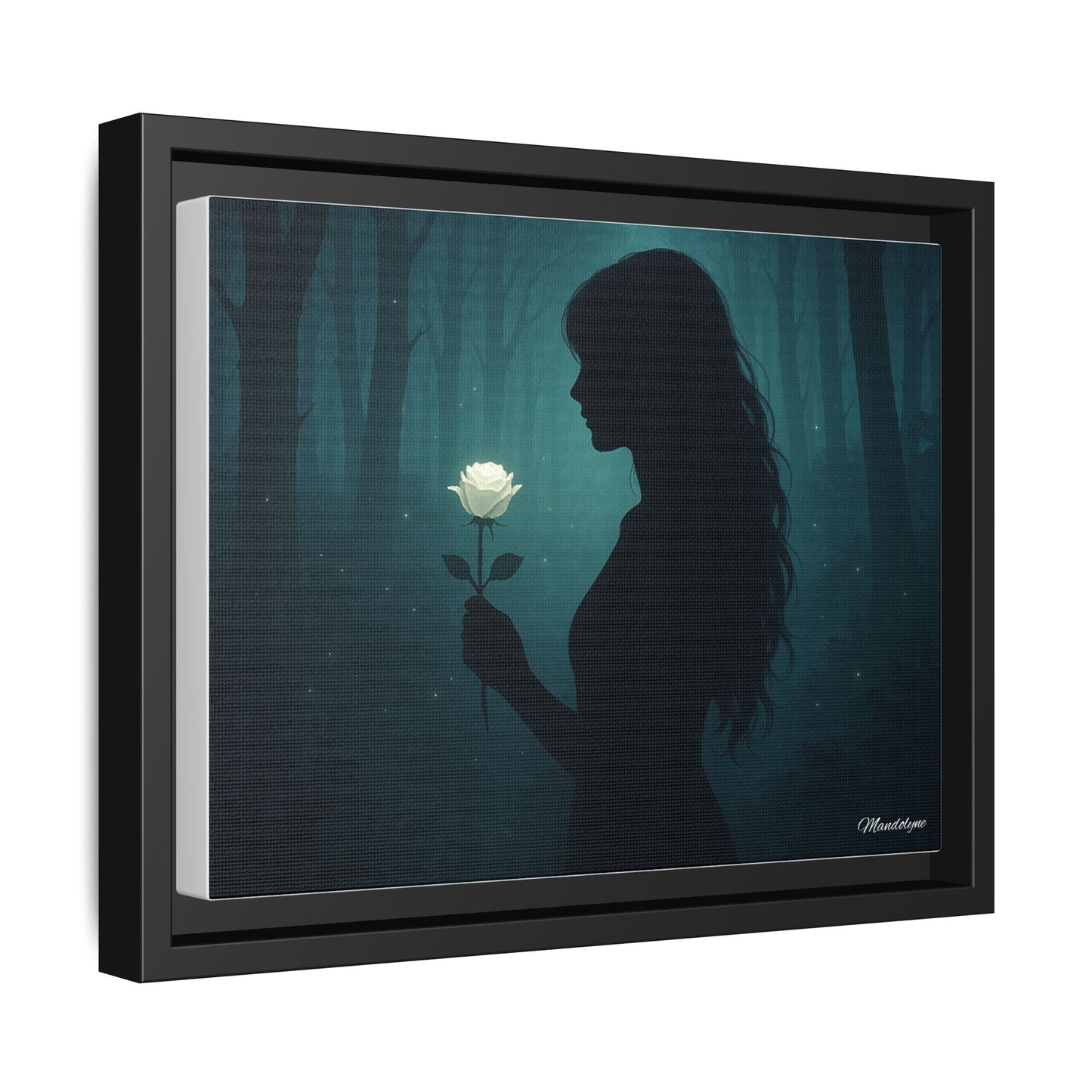 Peace in the Midnight Grove, Matte Canvas, Framed (Multi-color)