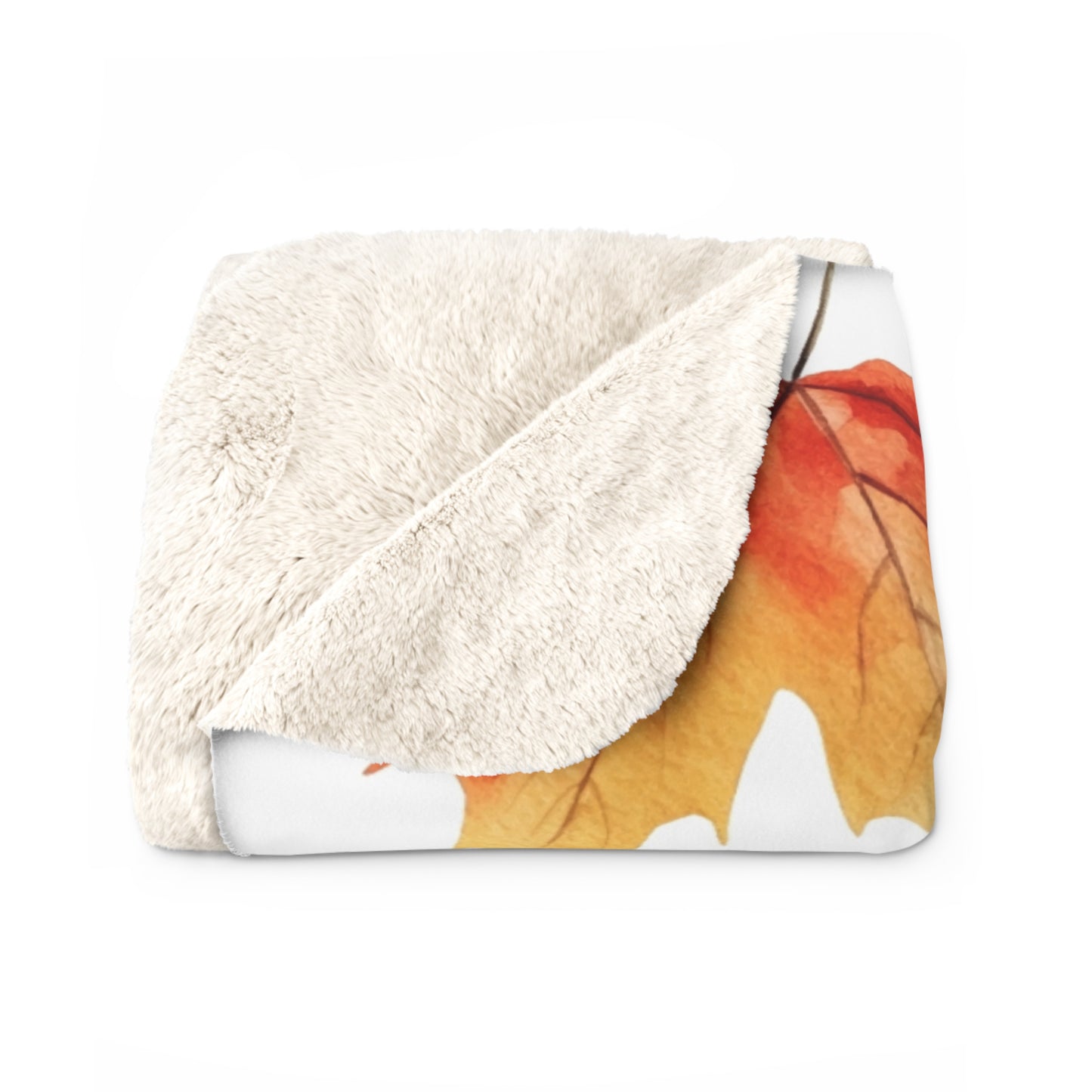 π§‘ Happy Fall Cozy Sherpa Fleece Blanket π