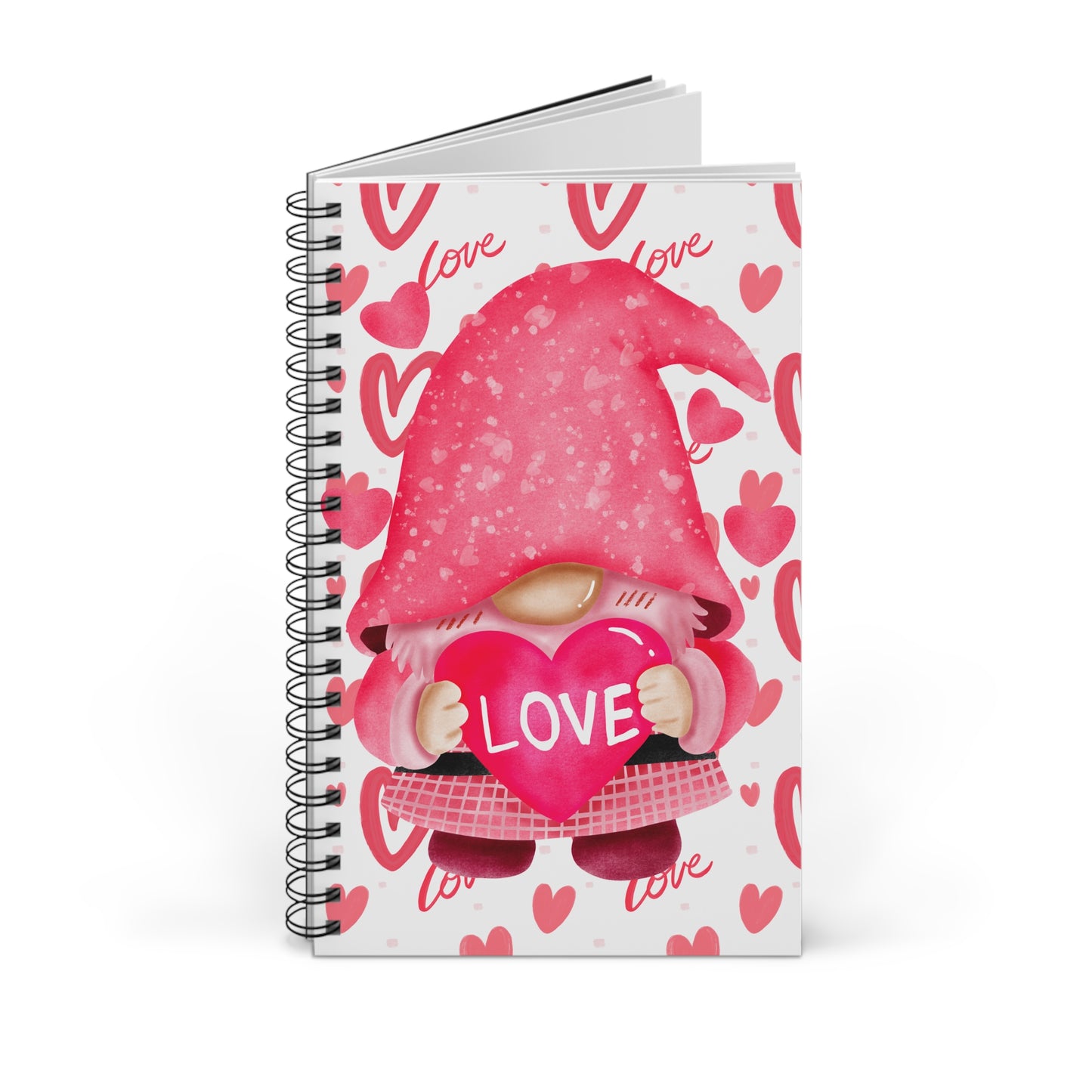 Love Gnome Spiral Journal – A Whimsical Touch for Your Writing!