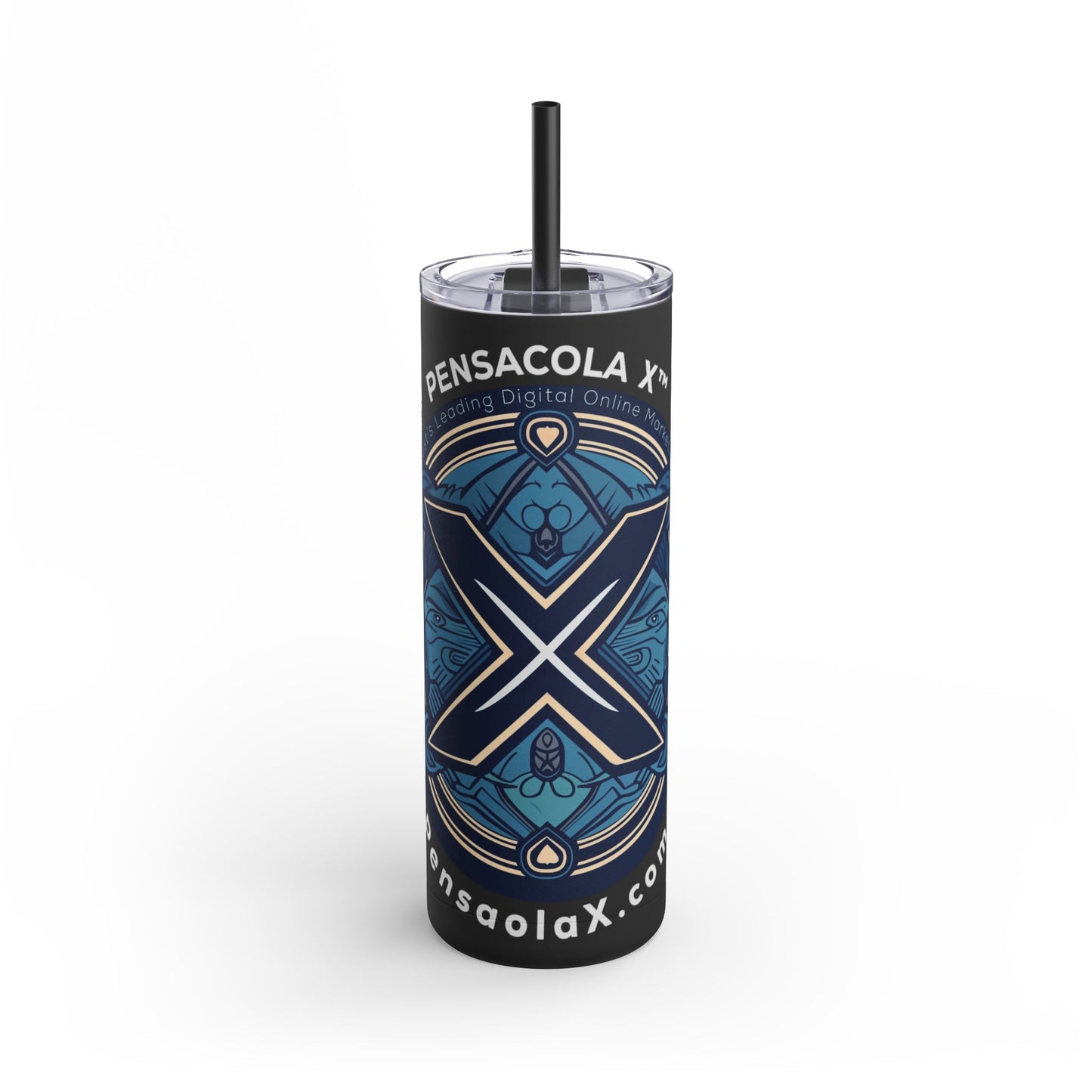 Pensacola X 20oz Skinny Matte Tumbler - Stylish Travel Mug for Locals
