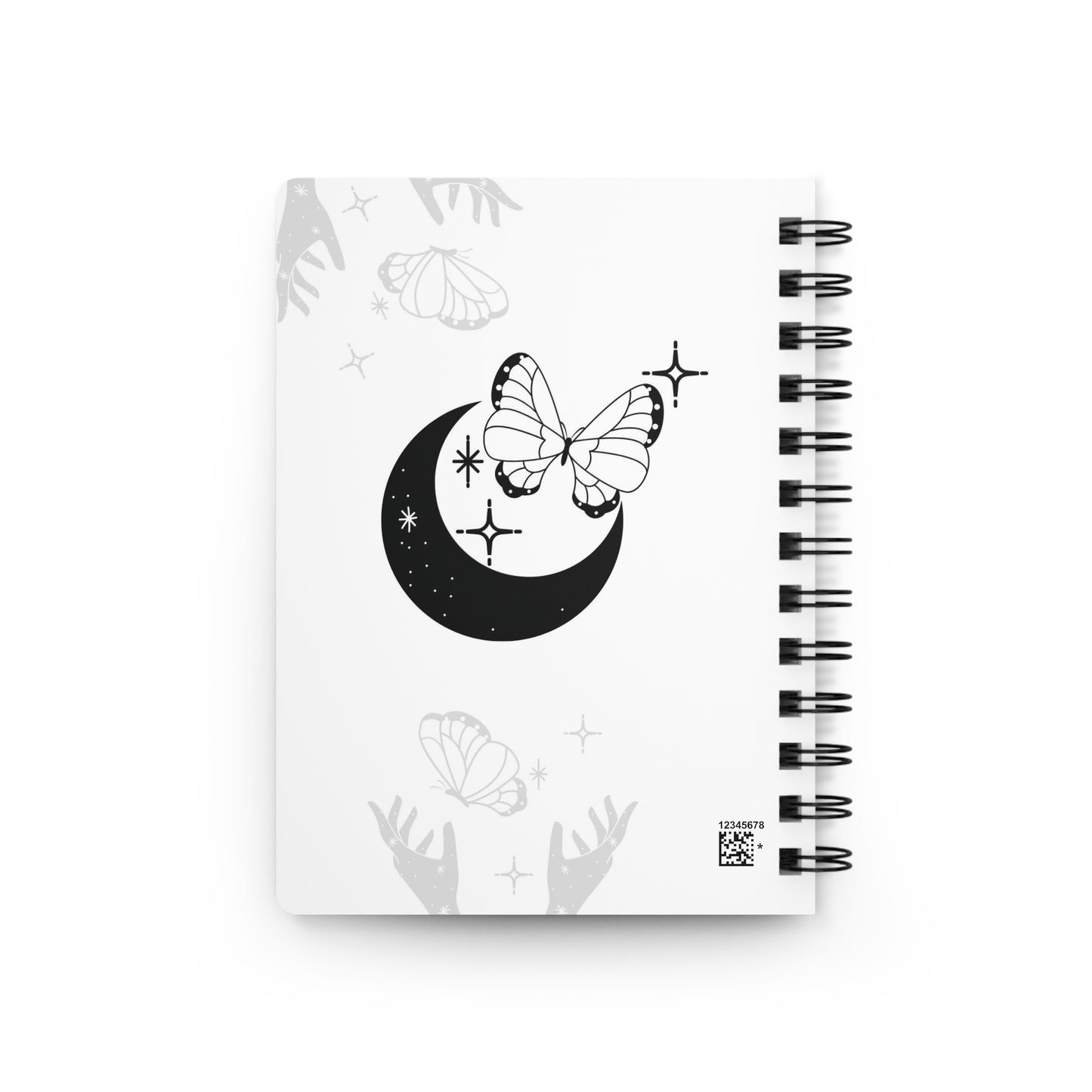 Celestial Cat Spiral Bound Journal | Dream Diary | Astrology Notebook | Butterfly Sketchbook | Gifts for Cat Lovers