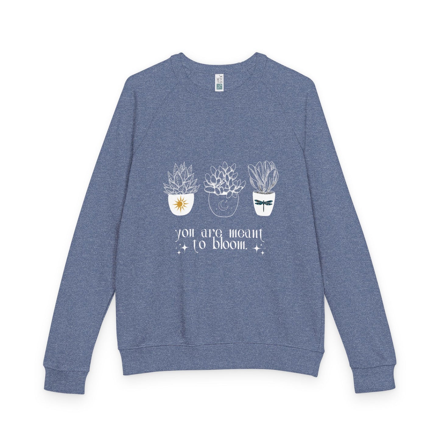πΈ You Were Meant to Bloom β Unisex French Terry Raglan Crewneck πΈ