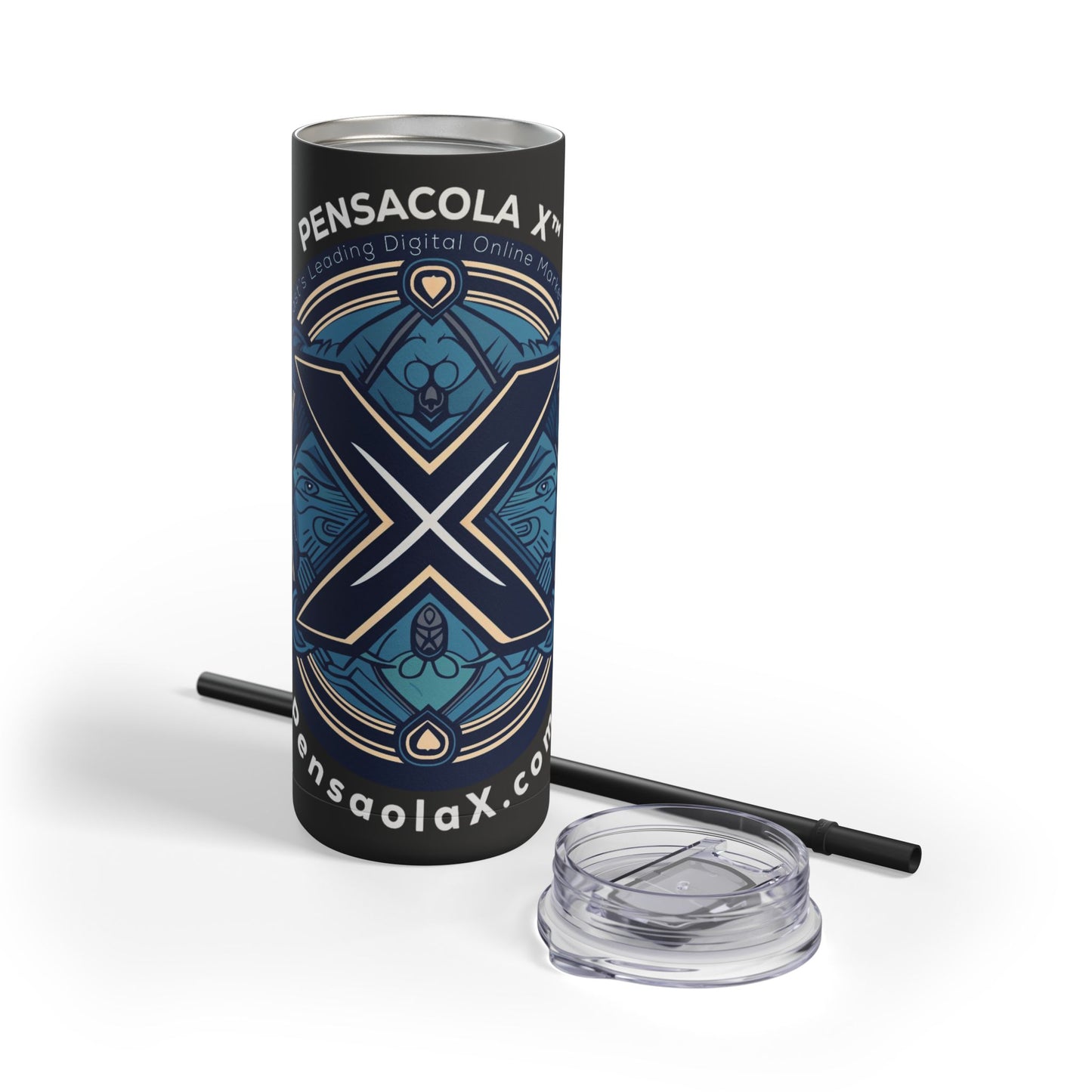 Pensacola X 20oz Skinny Matte Tumbler - Stylish Travel Mug for Locals