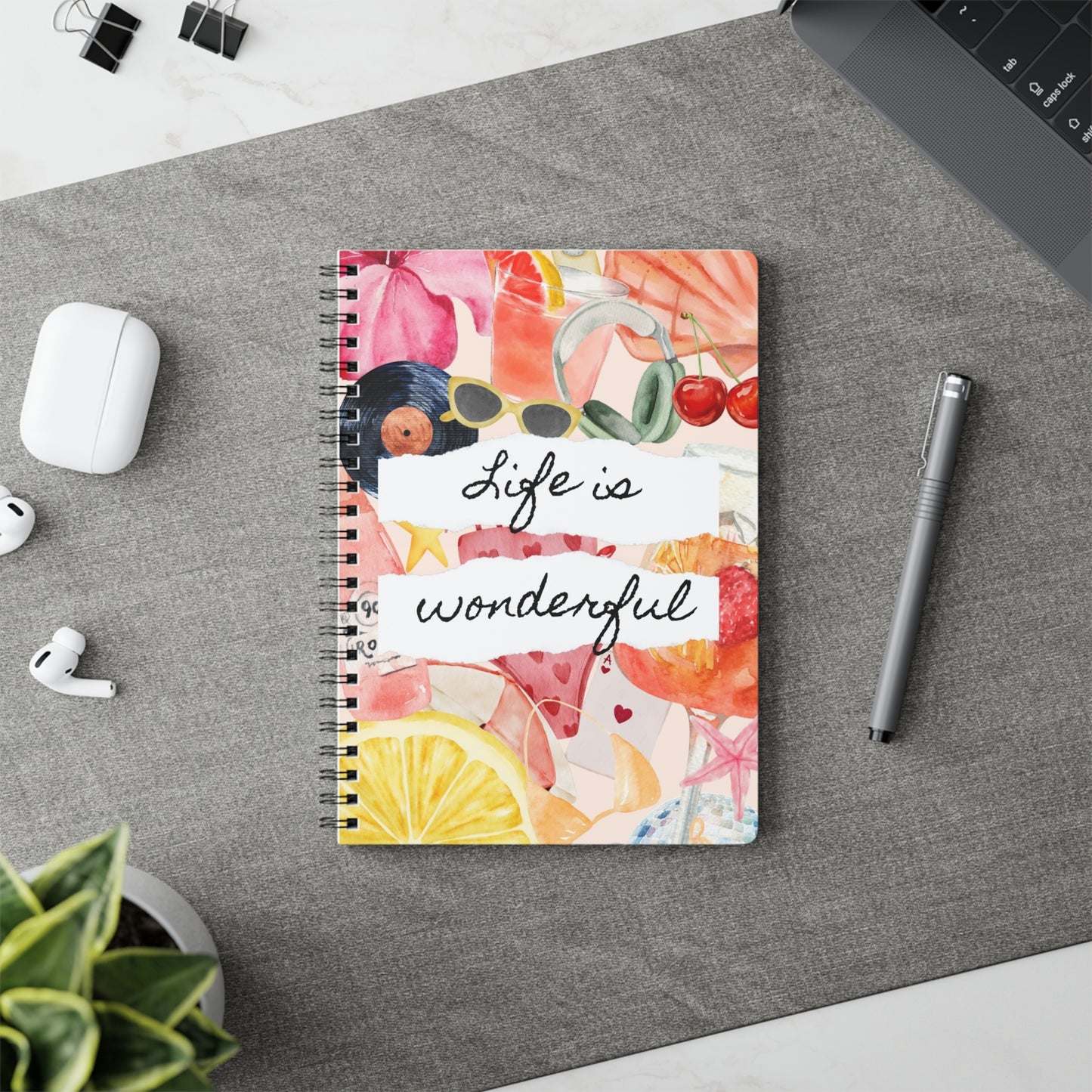 Life is Wonderful, Softcover Notebook,