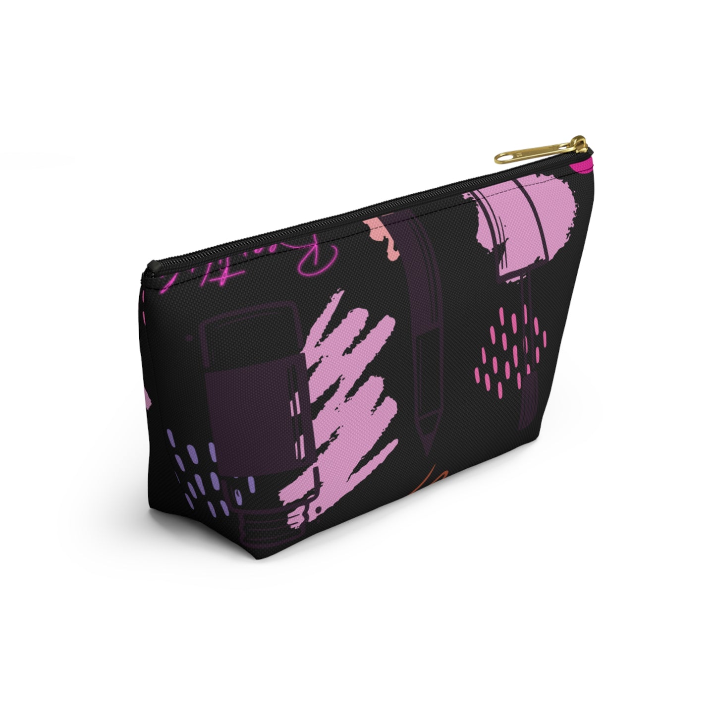 Stylish T-Bottom Accessory Pouch – 'Beautiful' Design for Everyday Elegance