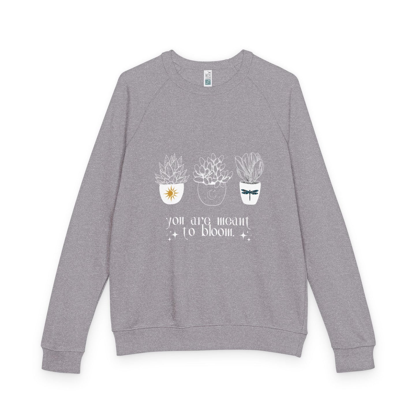 πΈ You Were Meant to Bloom β Unisex French Terry Raglan Crewneck πΈ
