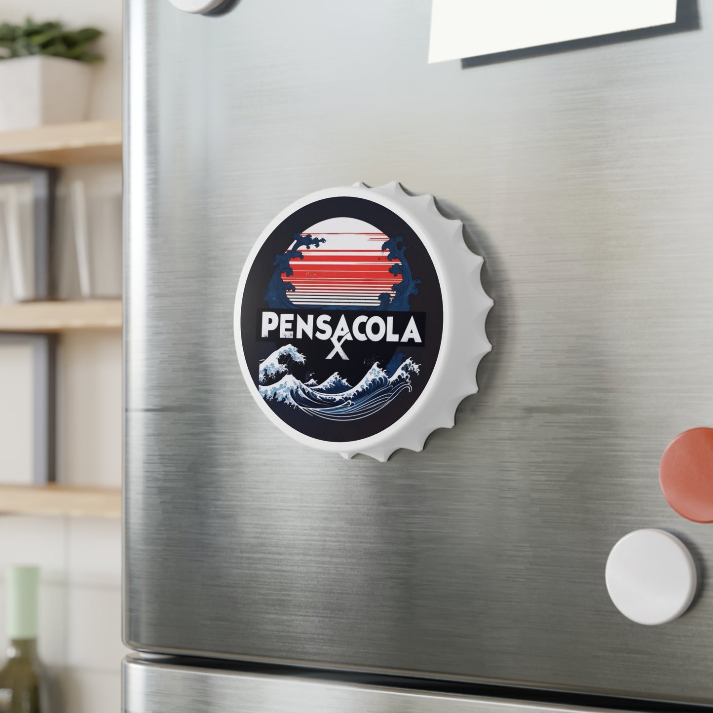 π Pensacola Waves Bottle Opener - Coastal Vibes for Your Home Bar π