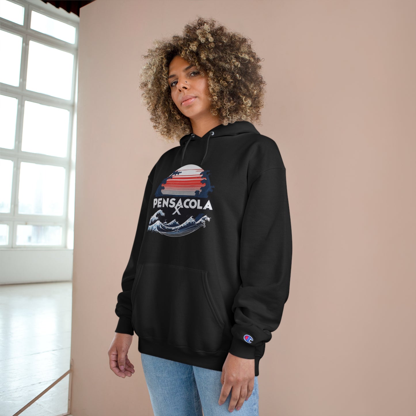 Pensacola X Champion Hoodie Coastal Vibes Meets Ultimate Comfort