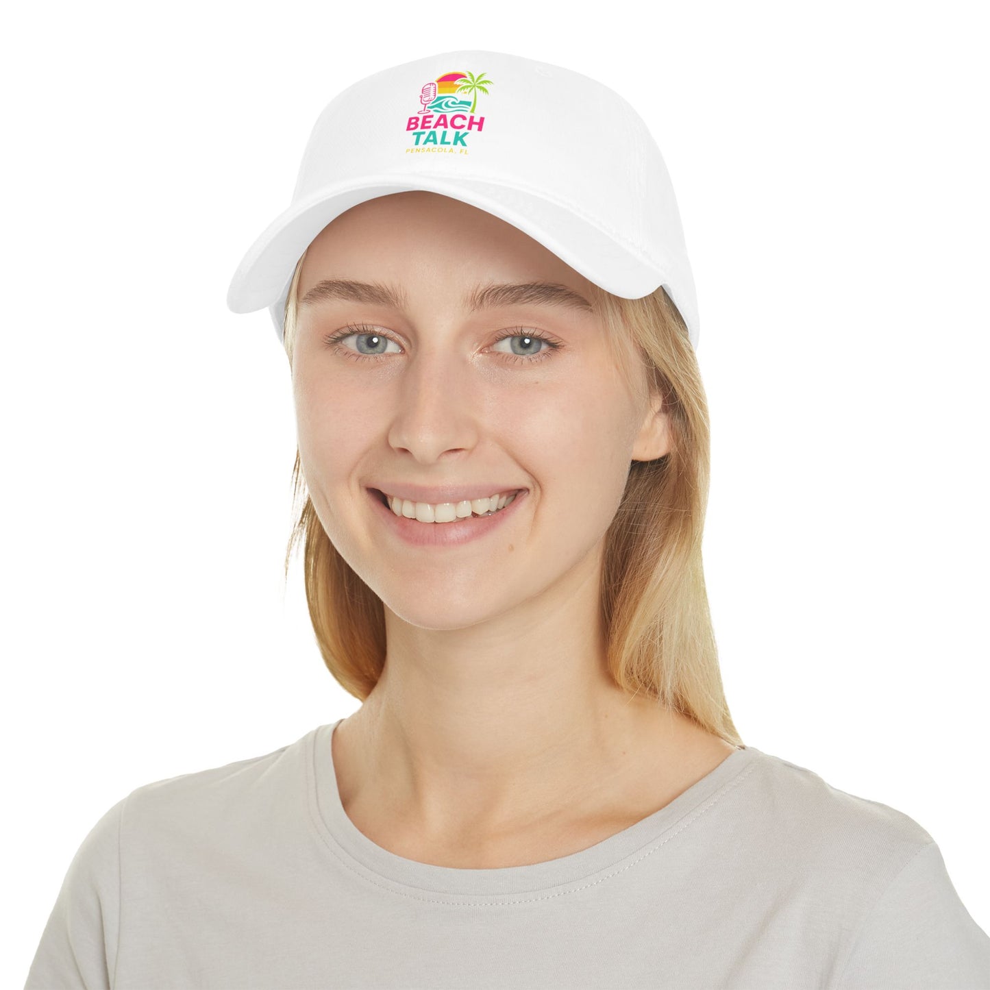 🧢 Beach Talk Low Profile Baseball Cap – Pensacola Vibes, All Day