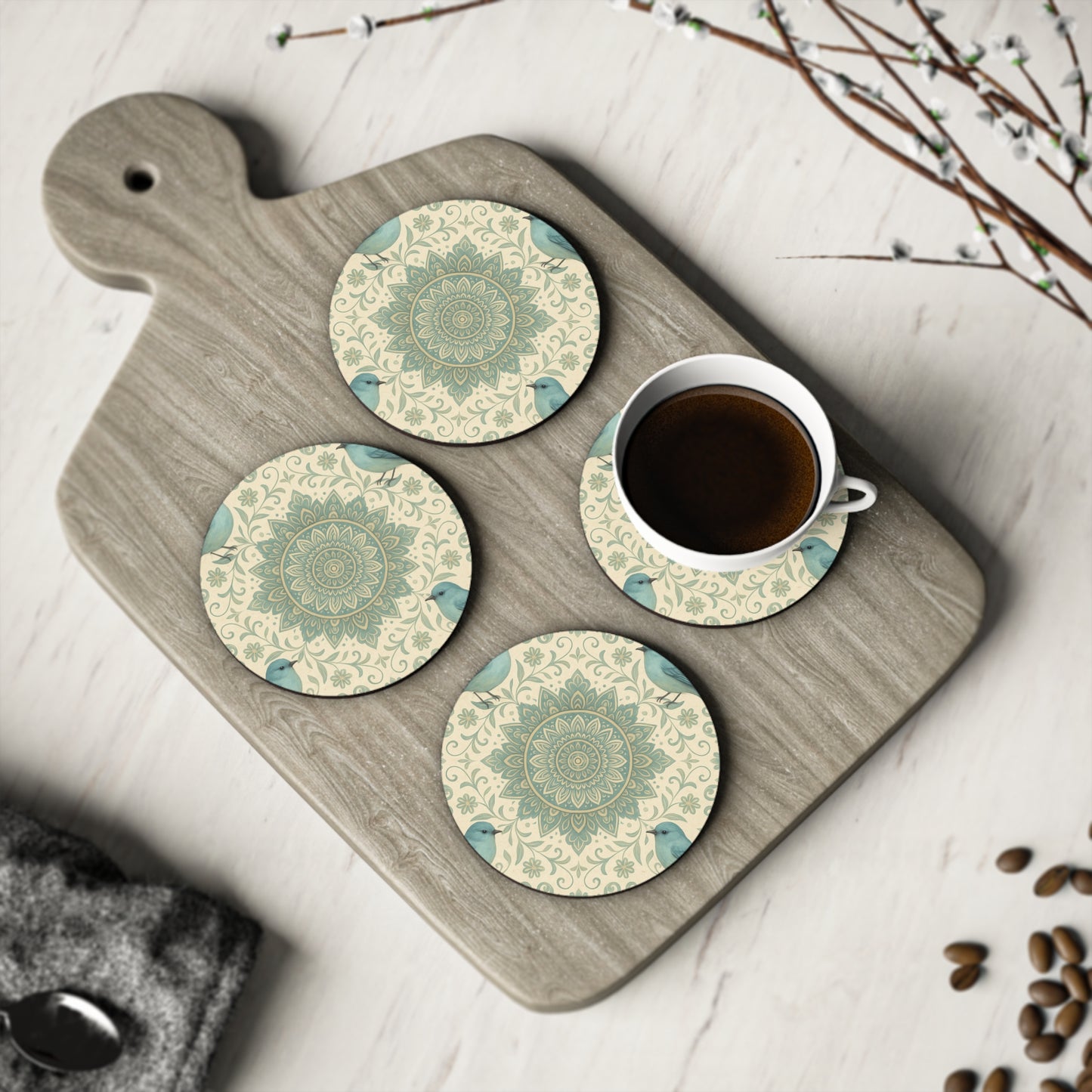 Bohemian Mandala Coasters