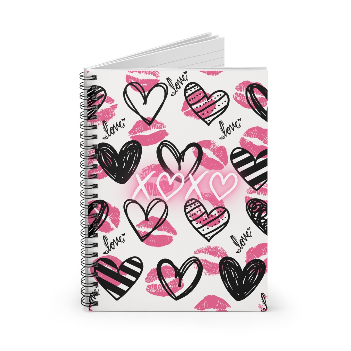 π Love-Themed Spiral Notebook β Perfect for Valentine's Day & Everyday Inspiration! π