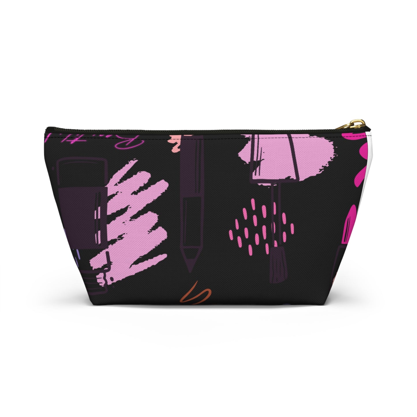 Stylish T-Bottom Accessory Pouch – 'Beautiful' Design for Everyday Elegance