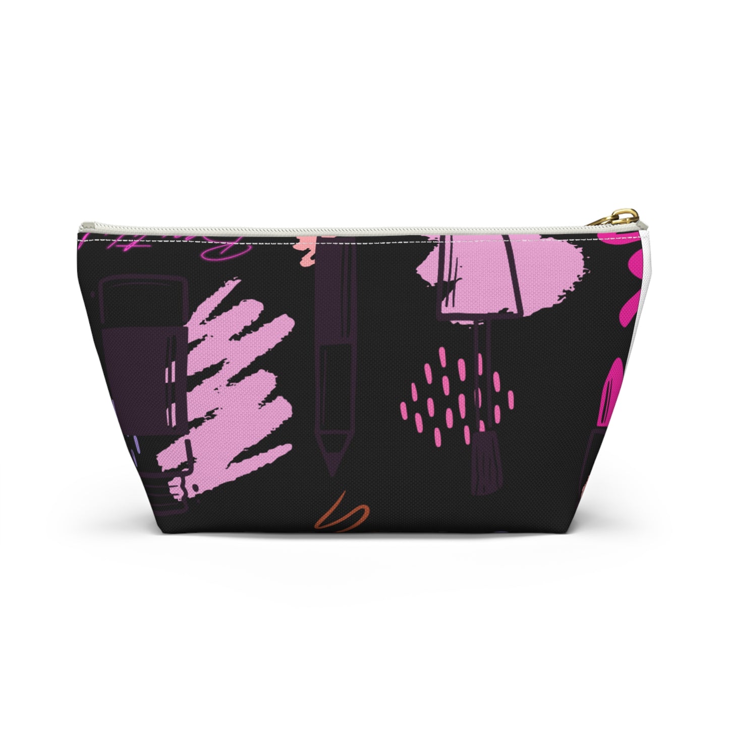 Stylish T-Bottom Accessory Pouch – 'Beautiful' Design for Everyday Elegance