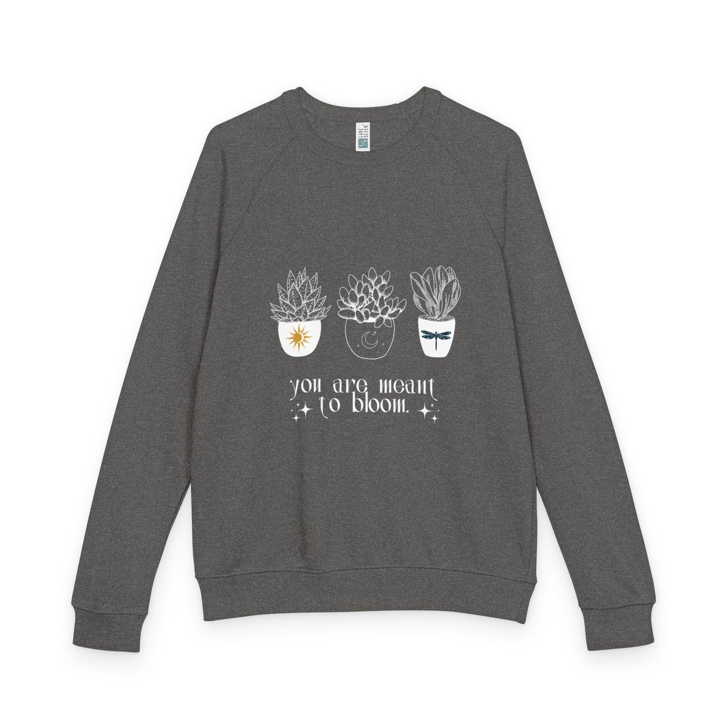 πΈ You Were Meant to Bloom β Unisex French Terry Raglan Crewneck πΈ