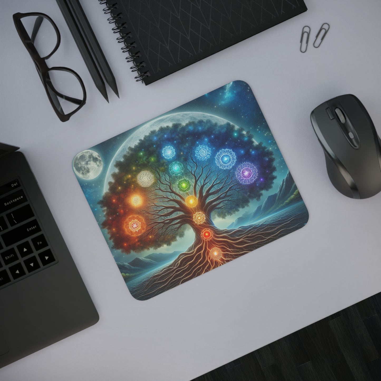 Chakra Tree Desk Mouse Pad