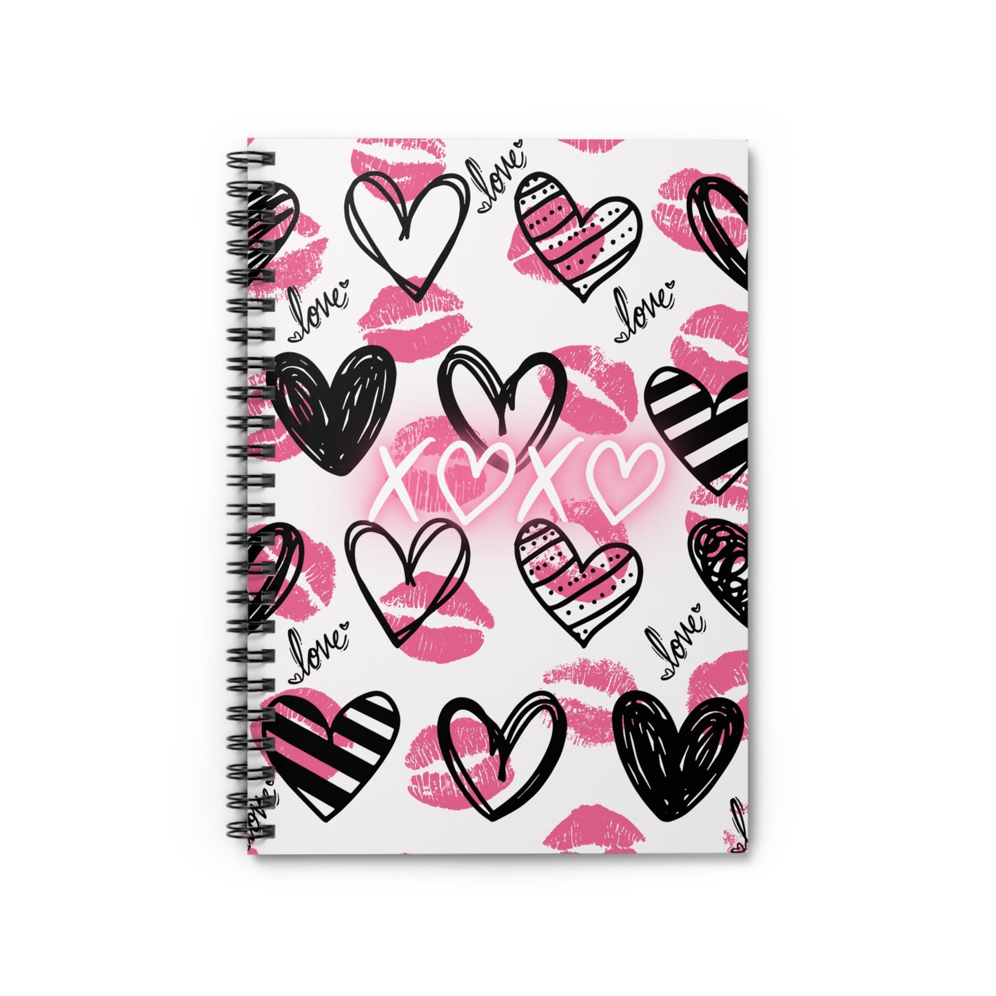 π Love-Themed Spiral Notebook β Perfect for Valentine's Day & Everyday Inspiration! π