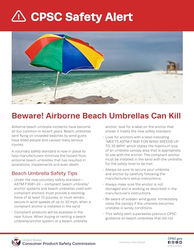 BEACHBUB ALL-IN-ONE BEACH UMBRELLA SYSTEM. Includes ULTRA Base (compliant with the ASTM F3681-24 Beach Umbrella Safety Standard). (Deep Ocean Blue)