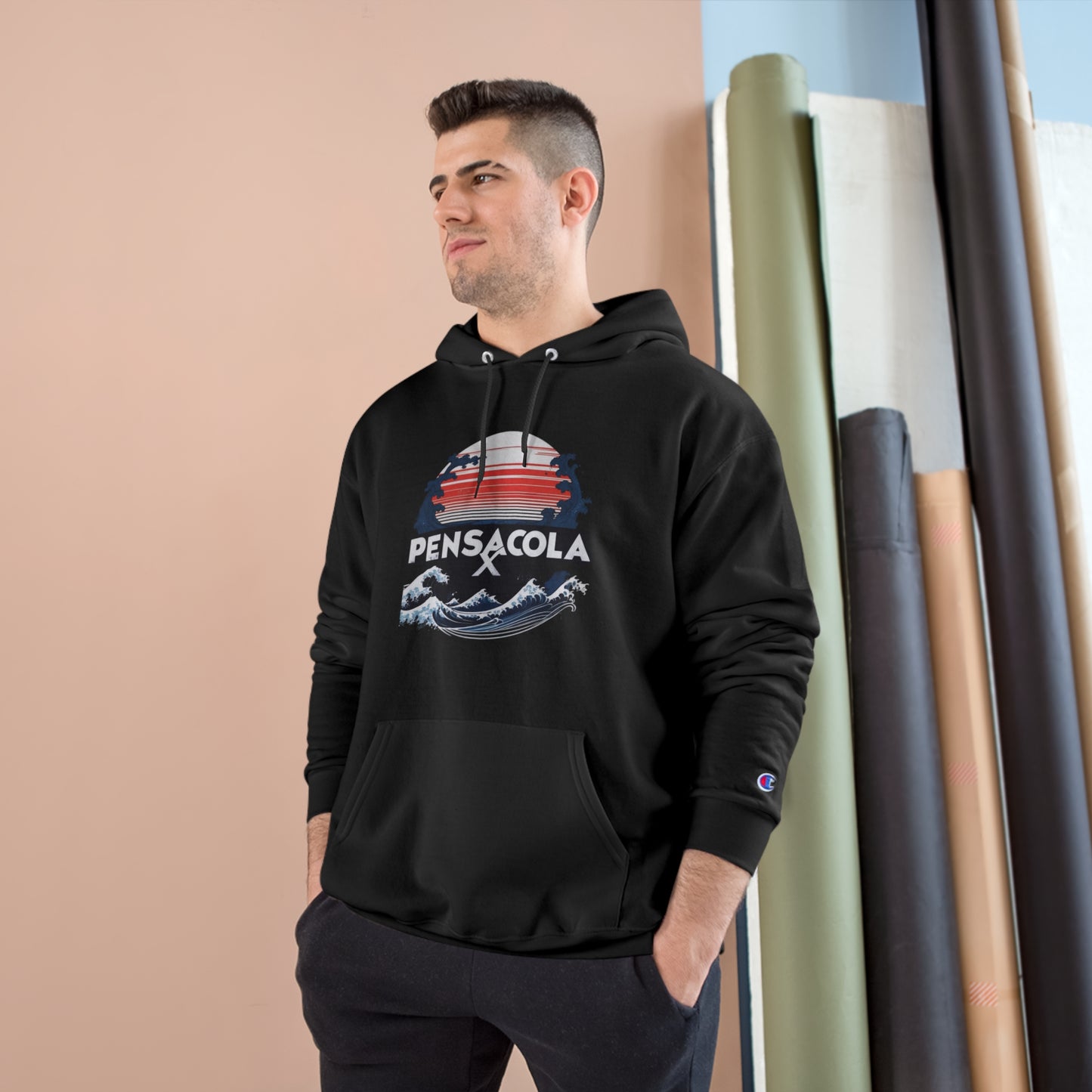 Pensacola X Champion Hoodie Coastal Vibes Meets Ultimate Comfort