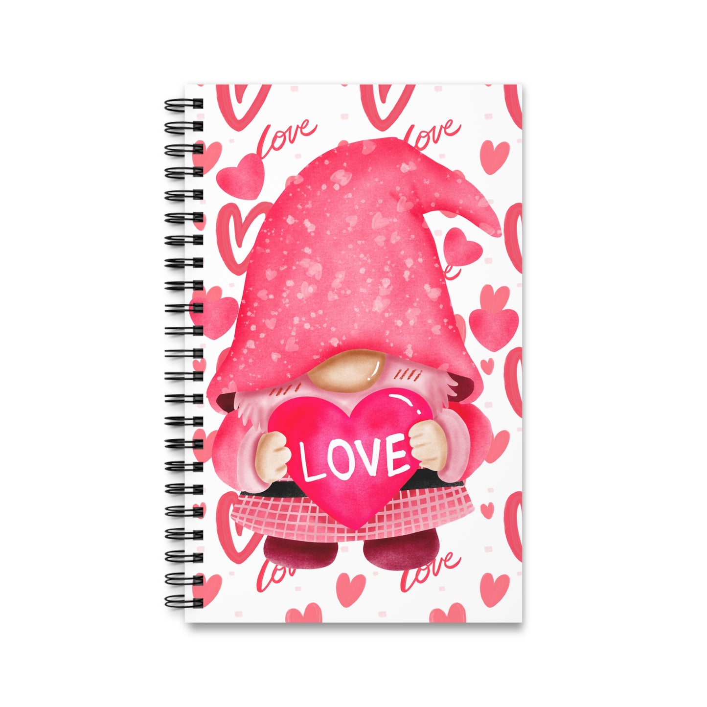 Love Gnome Spiral Journal – A Whimsical Touch for Your Writing!