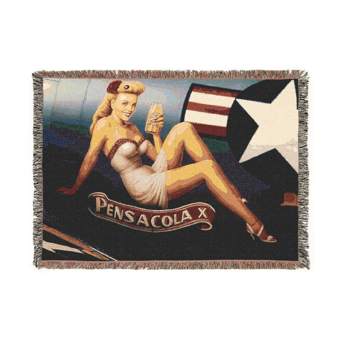 Pensacola X Vintage Woven Blanket – Timeless Comfort & Coastal Charm