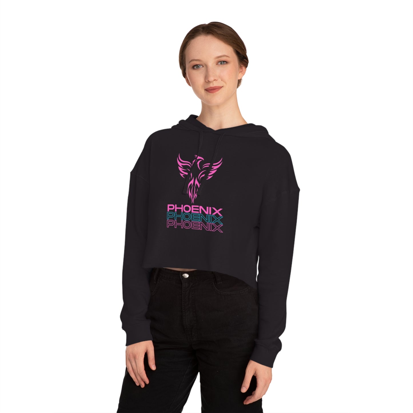 Phoenix Women’s Cropped Tie-Dye Hoodie – Soft & Stylish Streetwear