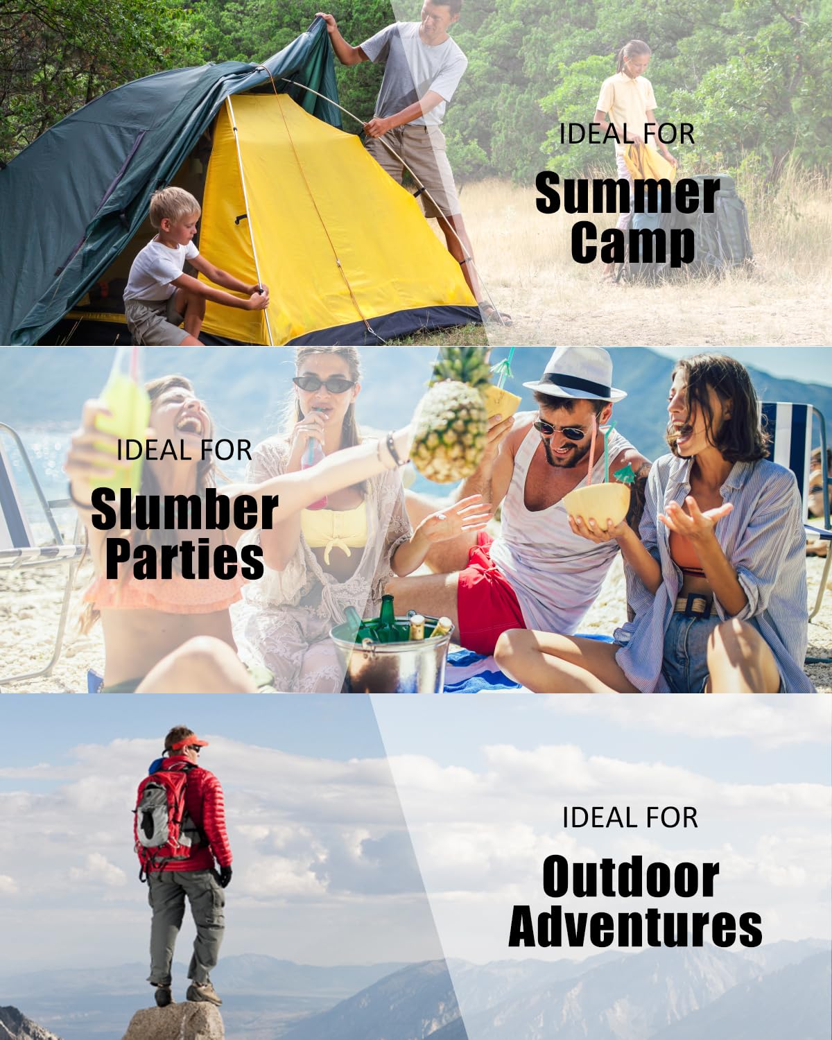 Sleeping Bags for Adults Backpacking Lightweight Waterproof- Cold Weather Sleeping Bag for Girls Boys Mens for Warm Camping Hiking Outdoor Travel Hunting with Compression Bags(Navy Blue)