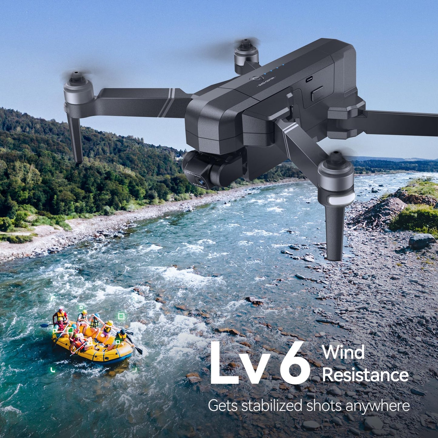 Ruko F11GIM2 Drones with Camera for Adults 4K, 64Mins Flight Time, Gimbal & EIS 4K Camera, 9842ft Digital video Transmission, GPS Auto-return Professional Quadcopter, Level 6 Wind Resistance