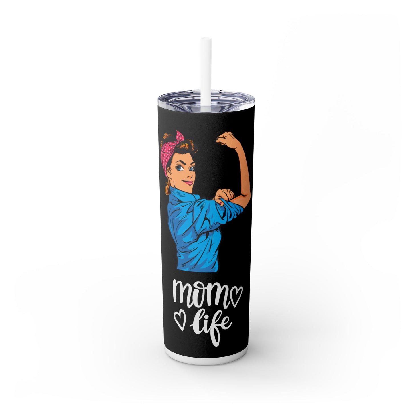 Mom Life Skinny Tumbler | 20oz – Stylish & Functional for On-the-Go Moms!