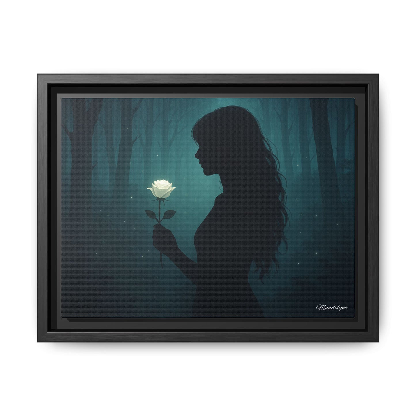 Peace in the Midnight Grove, Matte Canvas, Framed (Multi-color)