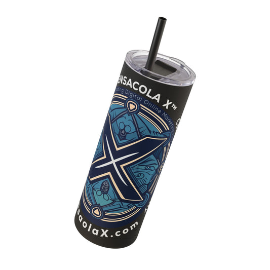Pensacola X 20oz Skinny Matte Tumbler - Stylish Travel Mug for Locals