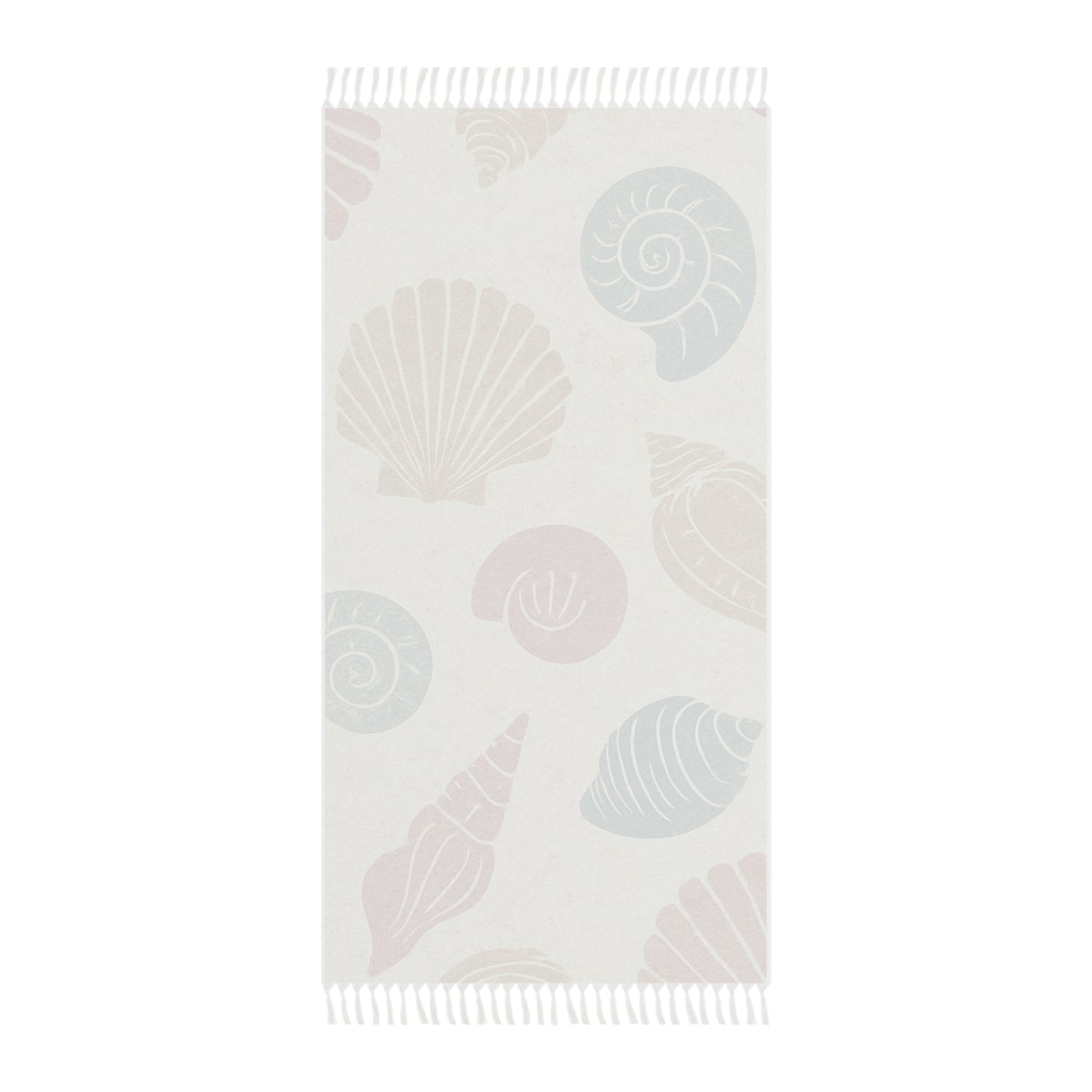 Boho Beach Towel – Shell-Inspired Design