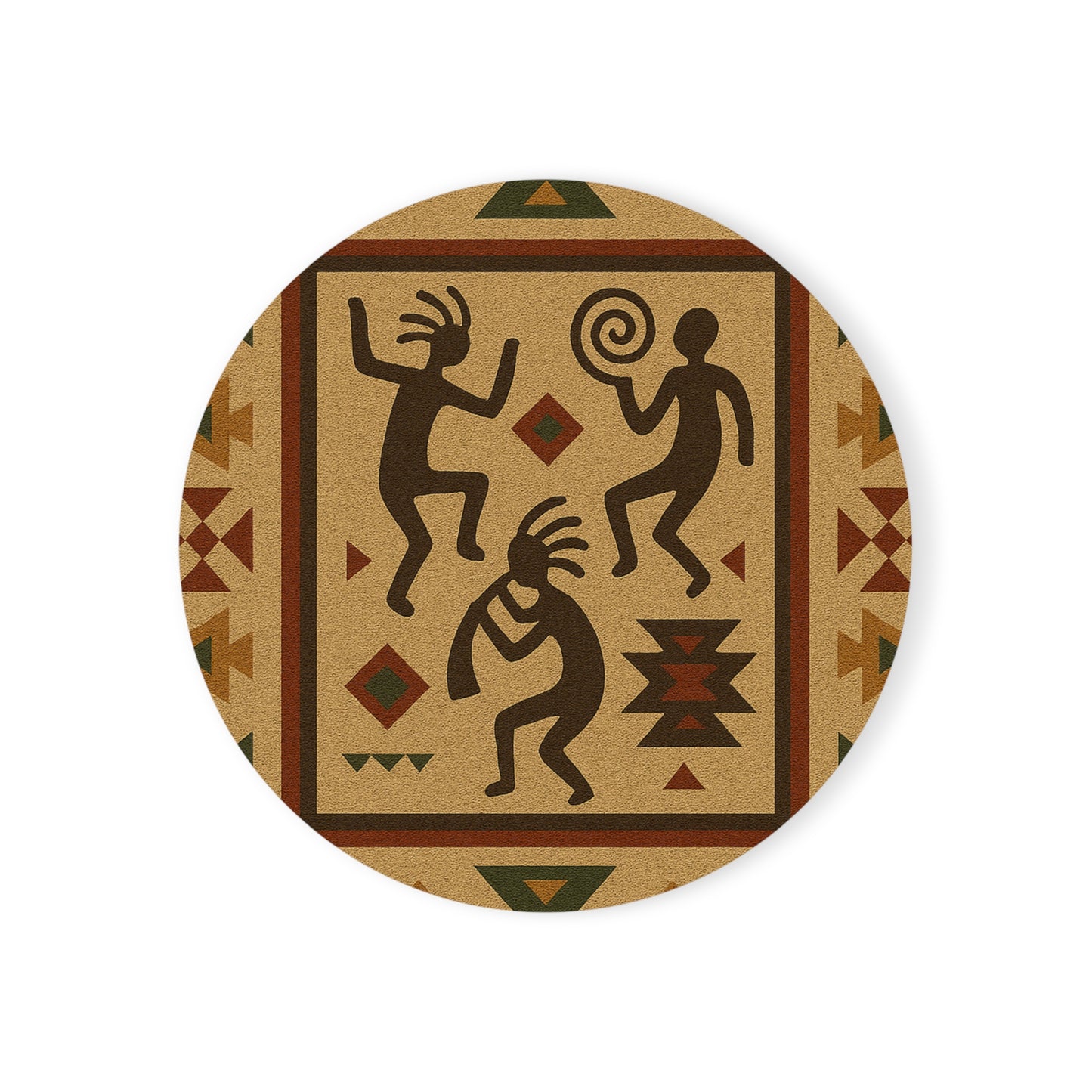 Tribal Spirit Cork Back Coaster