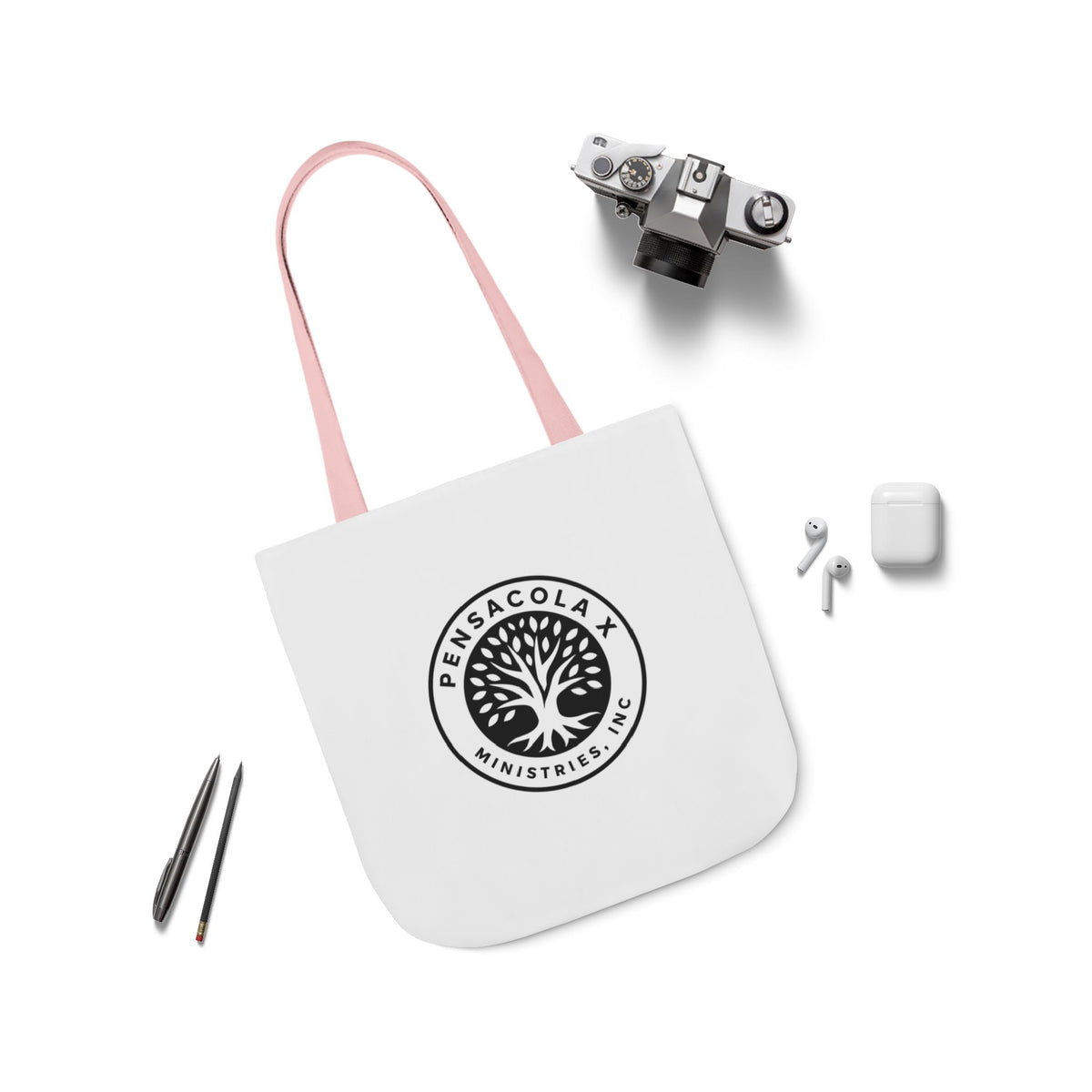 Pensacola X Ministries, Inc. – Canvas Tote Bag (5-Color Straps)