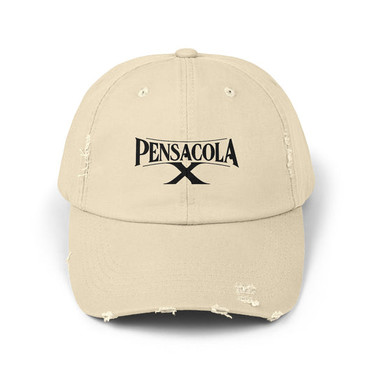 Unisex Distressed Cap - Trendy Pensacola Style Hat for Casual Outings