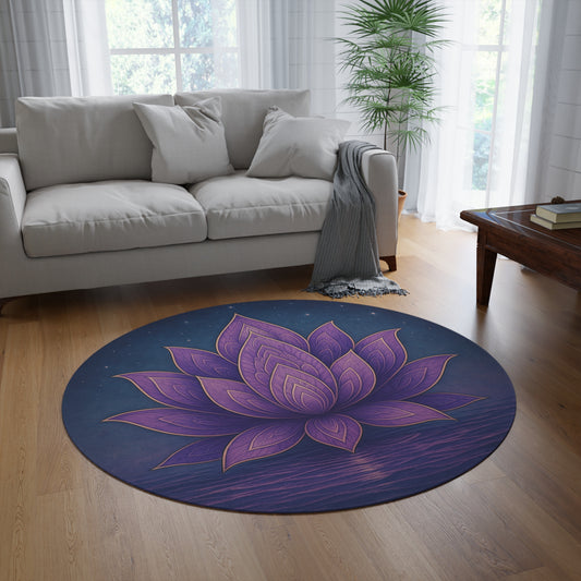 Lotus Blossom Round Rug