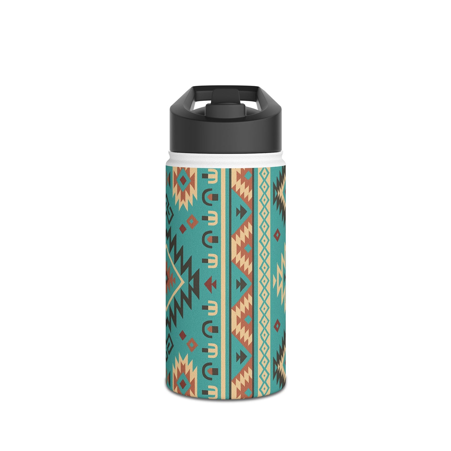 🪶 Native Print Stainless Steel Water Bottle – Standard Lid 💧