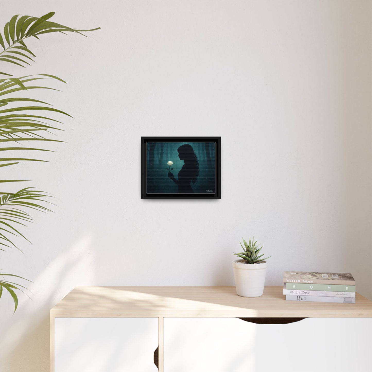 Peace in the Midnight Grove, Matte Canvas, Framed (Multi-color)