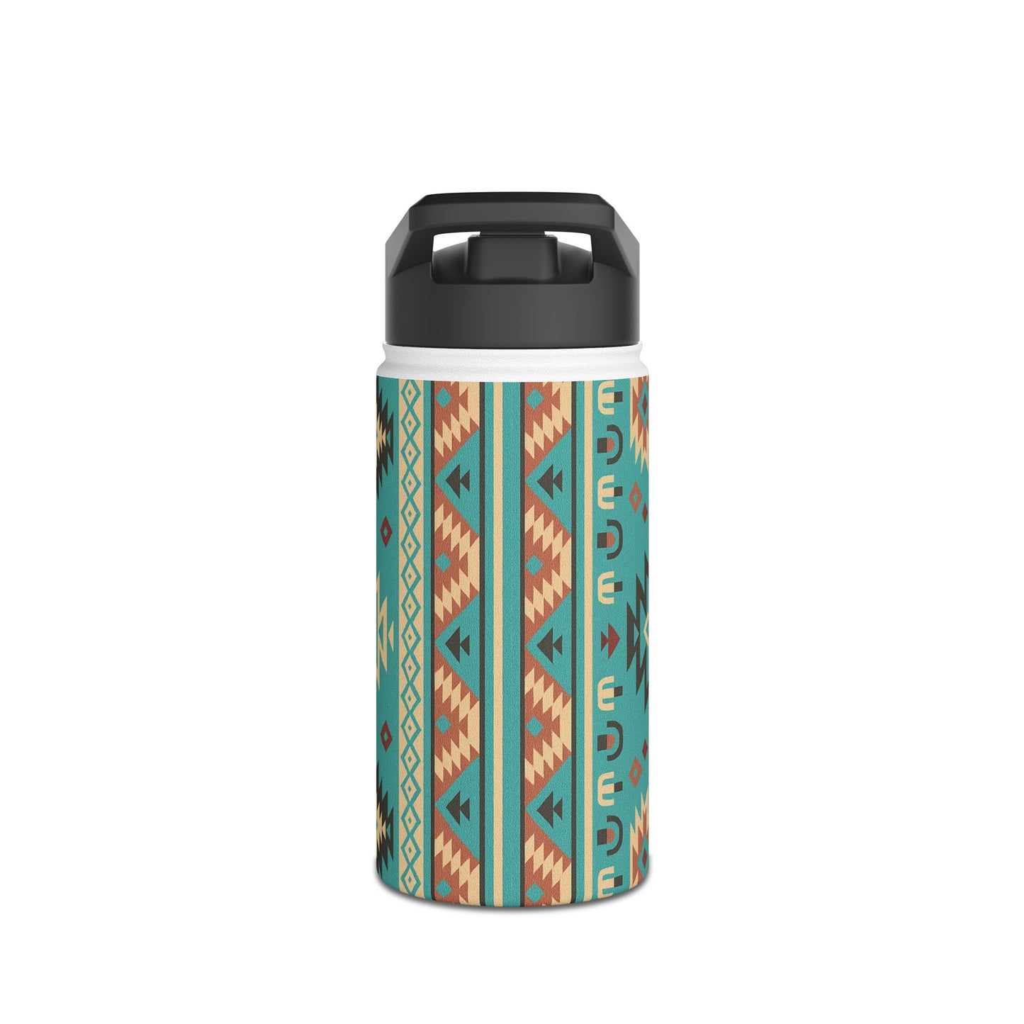 🪶 Native Print Stainless Steel Water Bottle – Standard Lid 💧