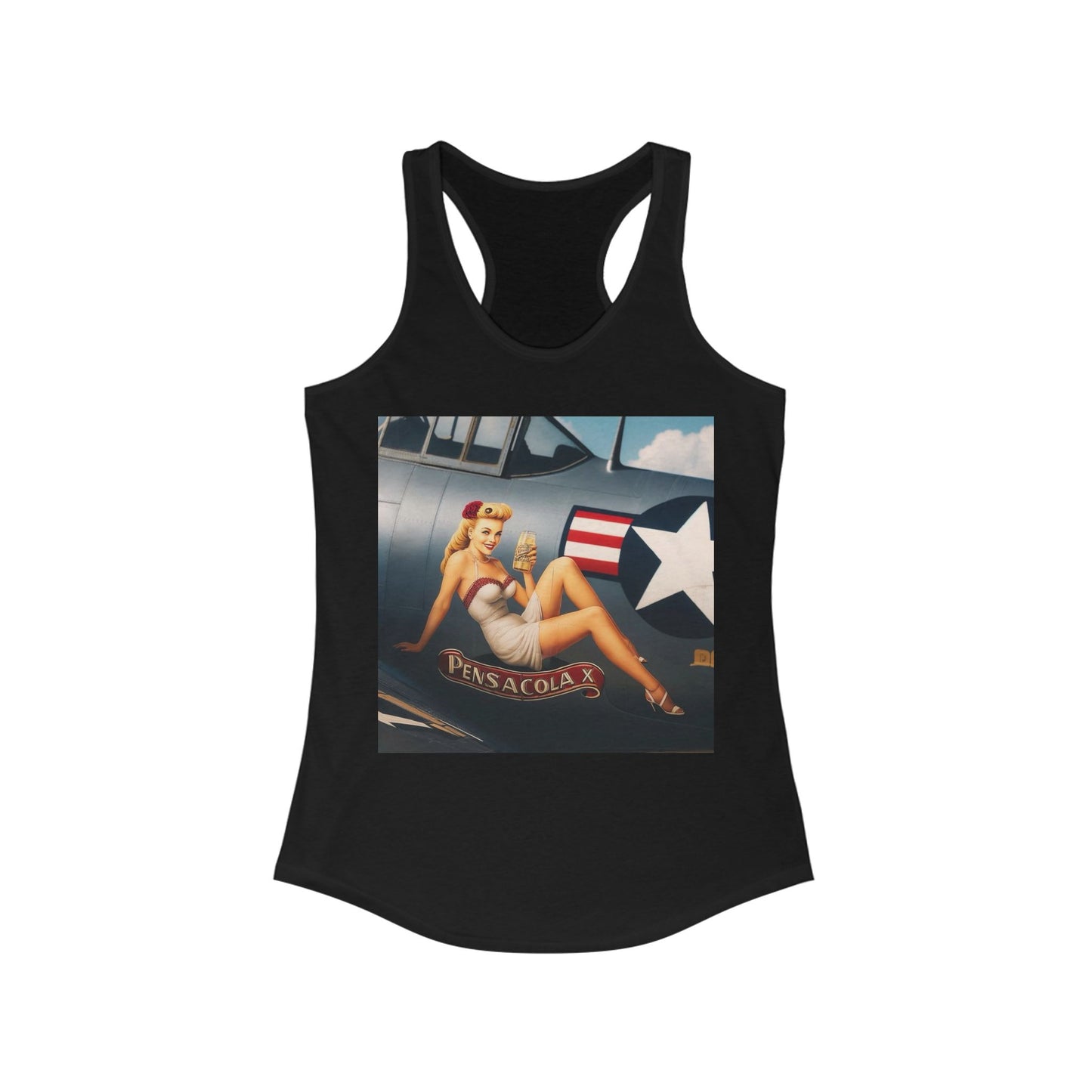 Women's Vintage Pin-up Racerback Tank