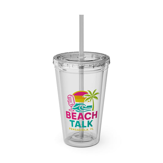 🥤 Beach Talk™ Tumbler – Sip in Style, Shine in Color