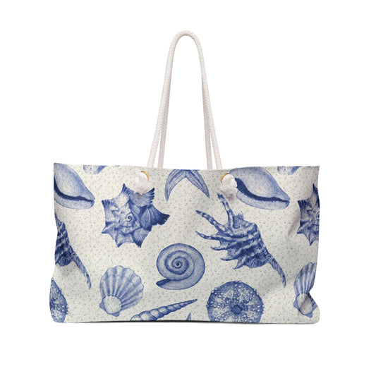 Weekender Bag – Blue Sea Shells
