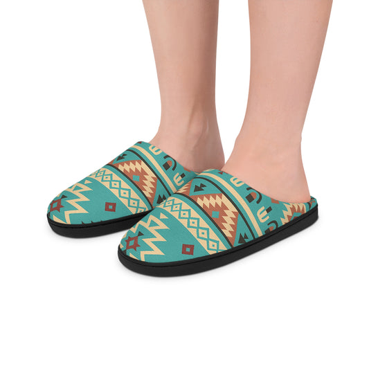 Native Print Women’s Indoor Slippers – Cozy & Stylish Comfort