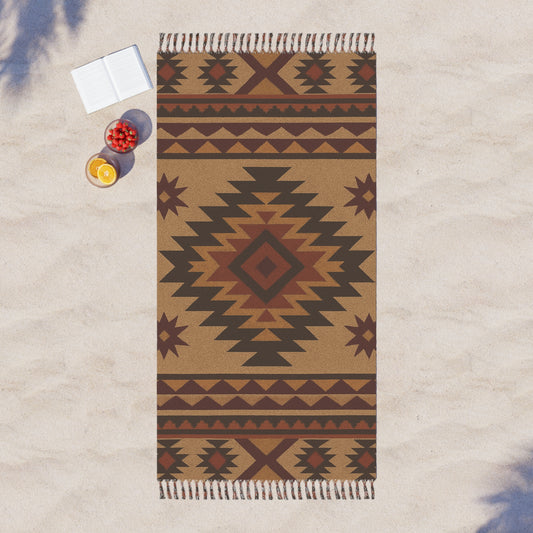 🌞 Boho Beach Cloth – Native Pattern Oversized Tapestry