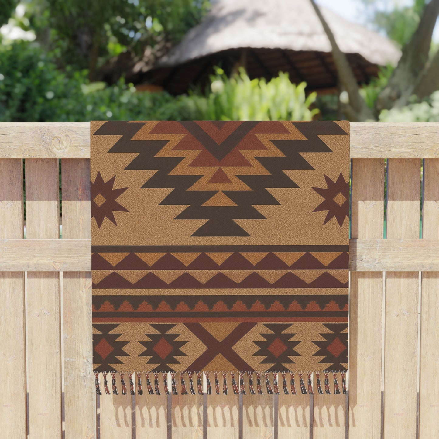 🌞 Boho Beach Cloth – Native Pattern Oversized Tapestry