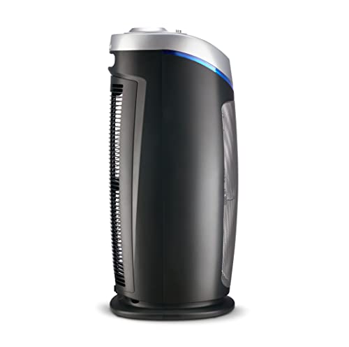 GermGuardian Air Purifier with HEPA 13 Filter, Removes 99.97% of Pollutants, Covers Large Room up to 743 Sq. Foot Room in 1 Hr, UV-C Light Helps Reduce Germs, Zero Ozone Verified, 22", Gray, AC4825E